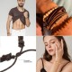 31Pcs Braided Leather Bracelets For Men Women Wooden Beaded Wrist Woven Cuff Wrap Bracelet Set Adjustable